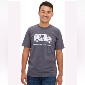 The North Face Classic Tee Shirt Sz L Men Gray Logo Short Sleeve Athleisure